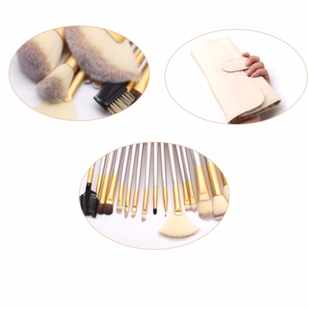 NEW 24pc Pro Makeup Brush Set W/Bag - Picture 5 of 5